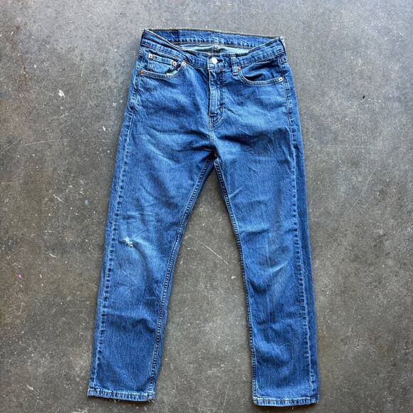 Levi Strauss 505 Men’s Jeans Size 30 x 30 Regular Fit Straight Leg Medium Wash - Picture 1 of 10